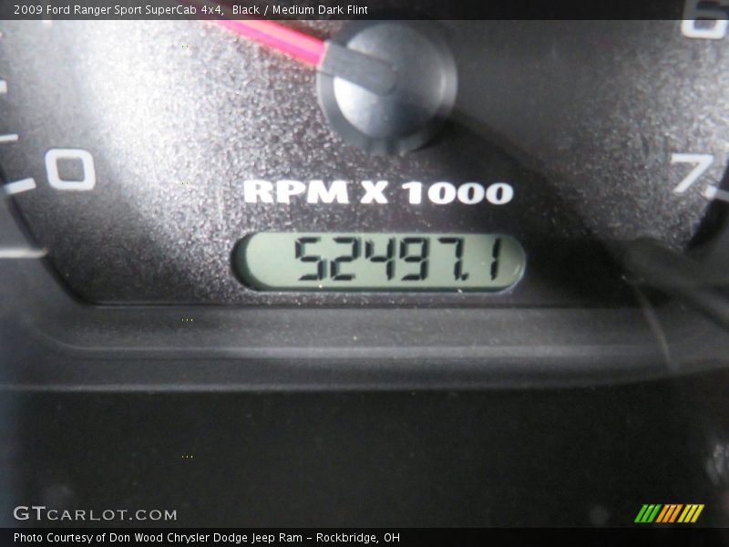 Black / Medium Dark Flint 2009 Ford Ranger Sport SuperCab 4x4