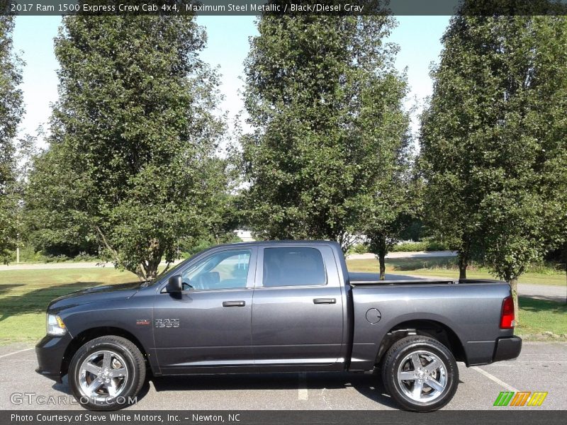 Maximum Steel Metallic / Black/Diesel Gray 2017 Ram 1500 Express Crew Cab 4x4
