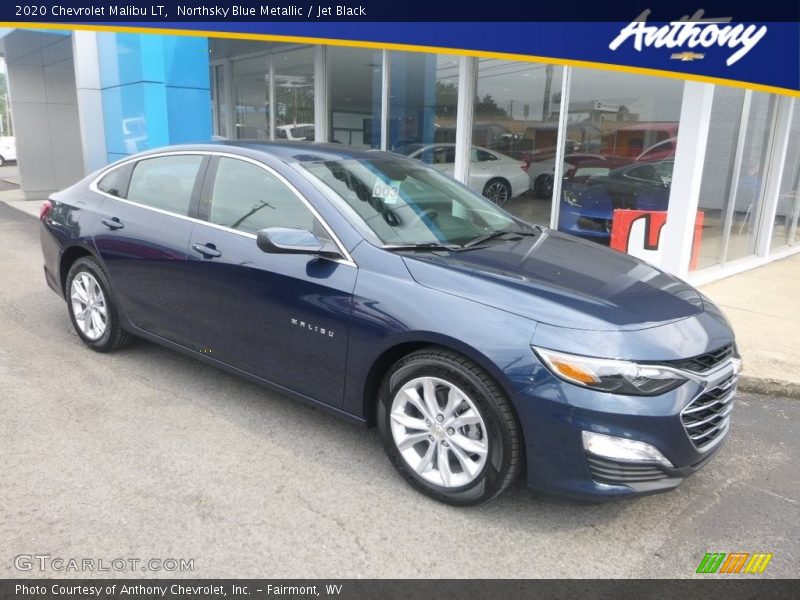 Northsky Blue Metallic / Jet Black 2020 Chevrolet Malibu LT