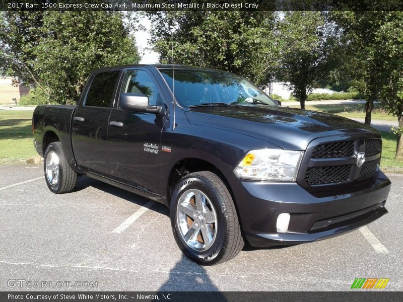 Maximum Steel Metallic / Black/Diesel Gray 2017 Ram 1500 Express Crew Cab 4x4