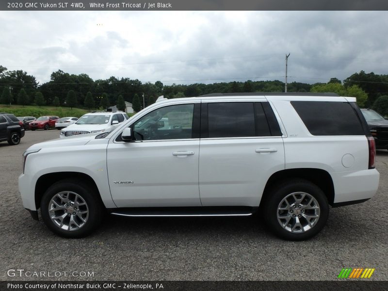 White Frost Tricoat / Jet Black 2020 GMC Yukon SLT 4WD