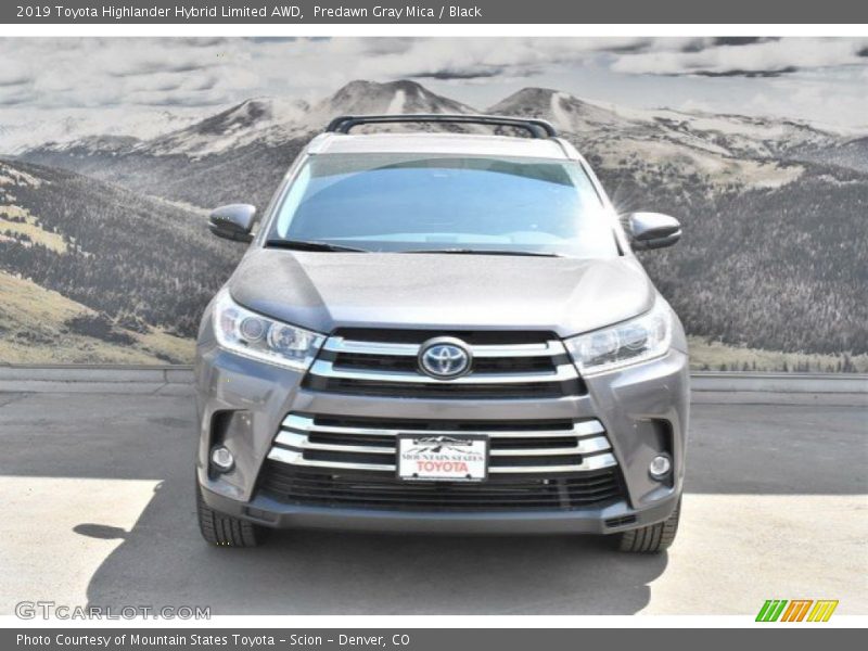 Predawn Gray Mica / Black 2019 Toyota Highlander Hybrid Limited AWD