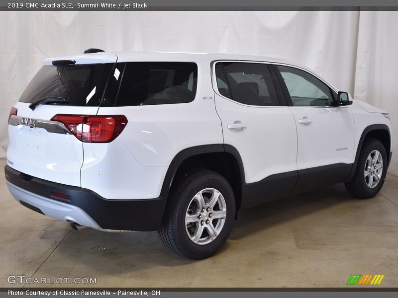 Summit White / Jet Black 2019 GMC Acadia SLE