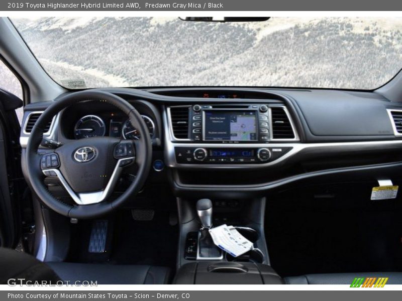 Predawn Gray Mica / Black 2019 Toyota Highlander Hybrid Limited AWD