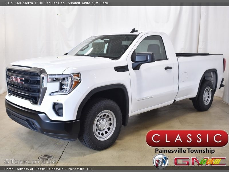 Summit White / Jet Black 2019 GMC Sierra 1500 Regular Cab
