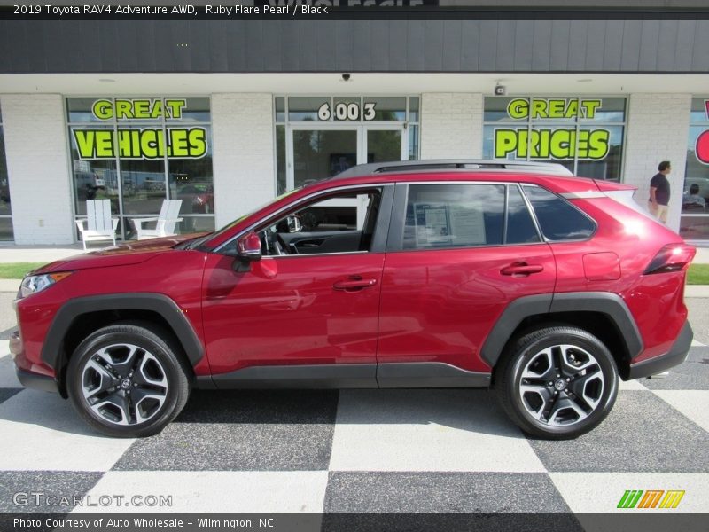 Ruby Flare Pearl / Black 2019 Toyota RAV4 Adventure AWD