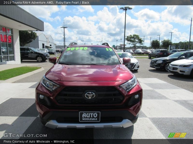 Ruby Flare Pearl / Black 2019 Toyota RAV4 Adventure AWD