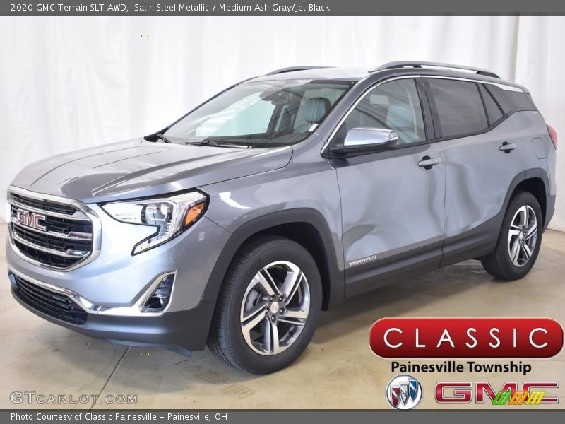 Satin Steel Metallic / Medium Ash Gray/Jet Black 2020 GMC Terrain SLT AWD