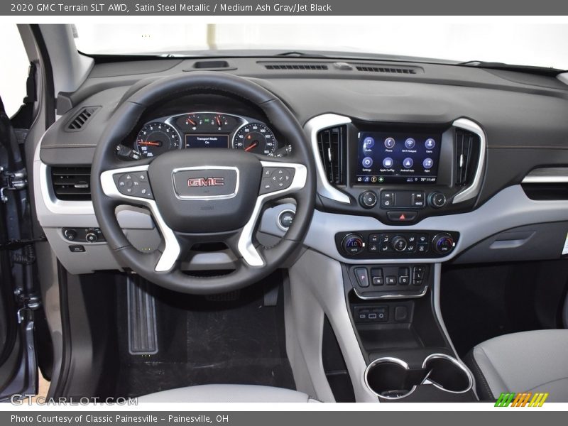 Satin Steel Metallic / Medium Ash Gray/Jet Black 2020 GMC Terrain SLT AWD