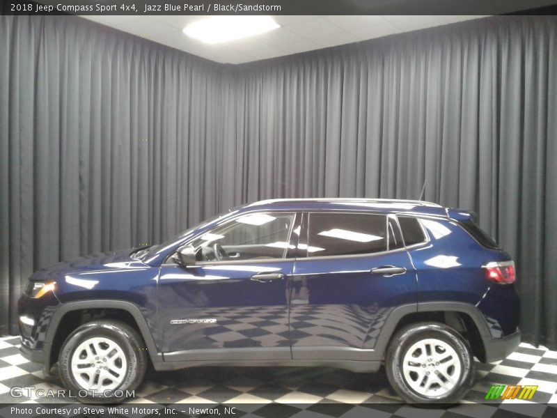 Jazz Blue Pearl / Black/Sandstorm 2018 Jeep Compass Sport 4x4