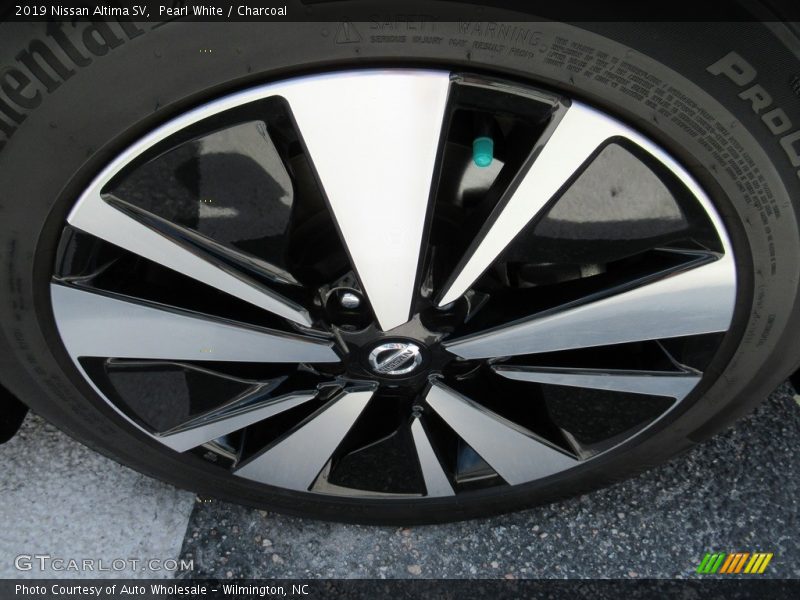 Pearl White / Charcoal 2019 Nissan Altima SV