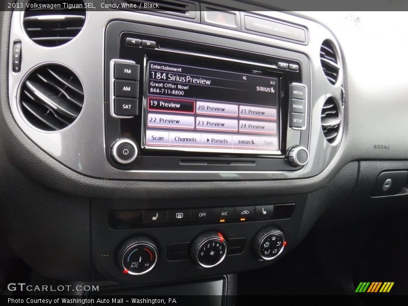 Candy White / Black 2013 Volkswagen Tiguan SEL