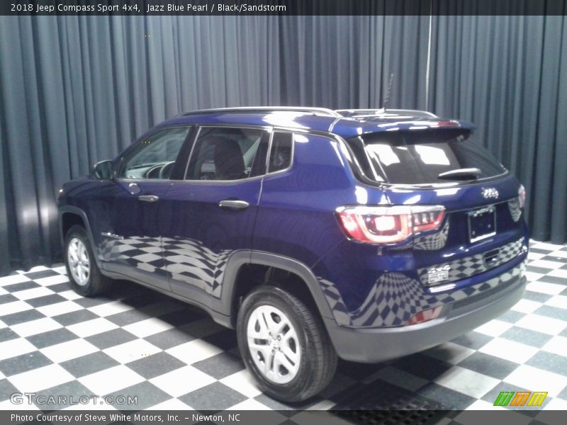 Jazz Blue Pearl / Black/Sandstorm 2018 Jeep Compass Sport 4x4