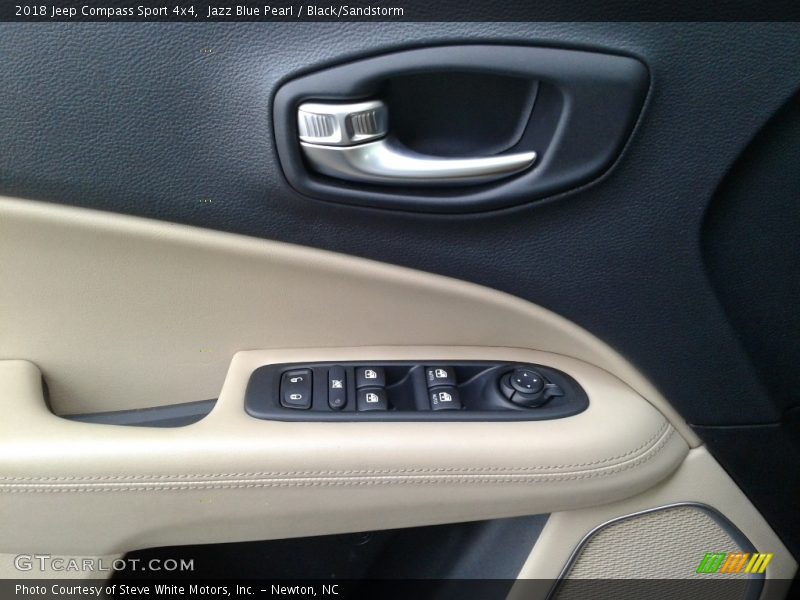 Jazz Blue Pearl / Black/Sandstorm 2018 Jeep Compass Sport 4x4