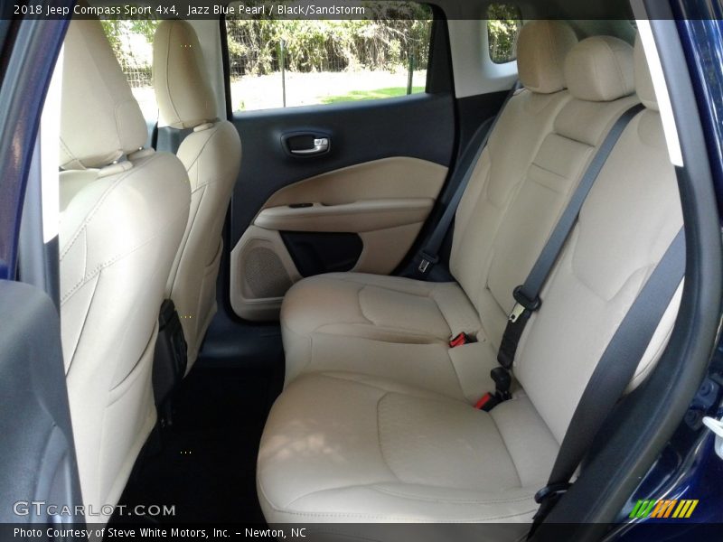 Jazz Blue Pearl / Black/Sandstorm 2018 Jeep Compass Sport 4x4