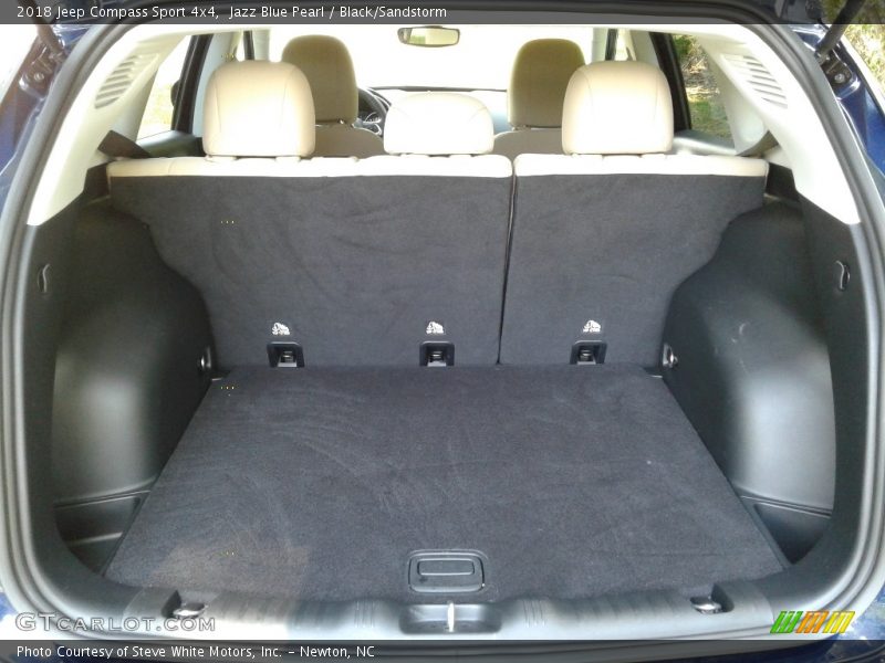 Jazz Blue Pearl / Black/Sandstorm 2018 Jeep Compass Sport 4x4