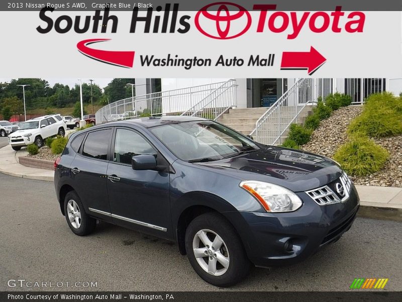 Graphite Blue / Black 2013 Nissan Rogue S AWD