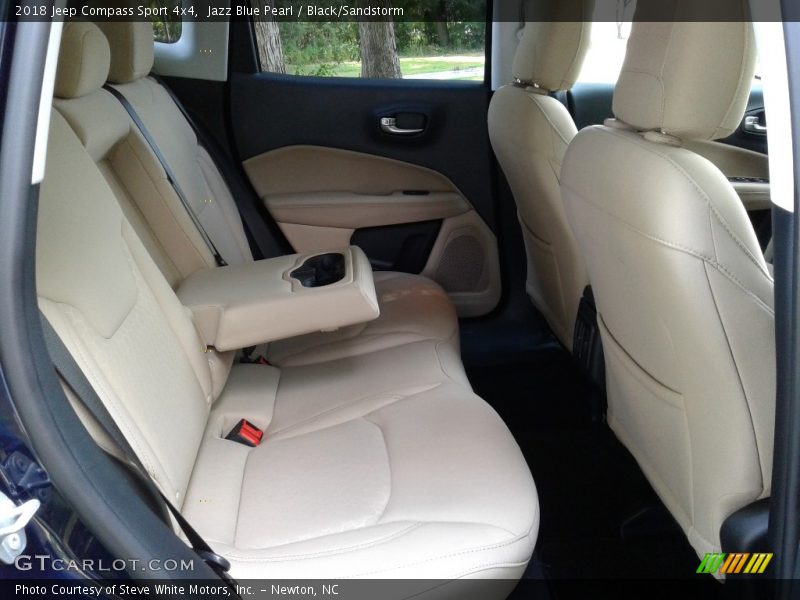 Jazz Blue Pearl / Black/Sandstorm 2018 Jeep Compass Sport 4x4