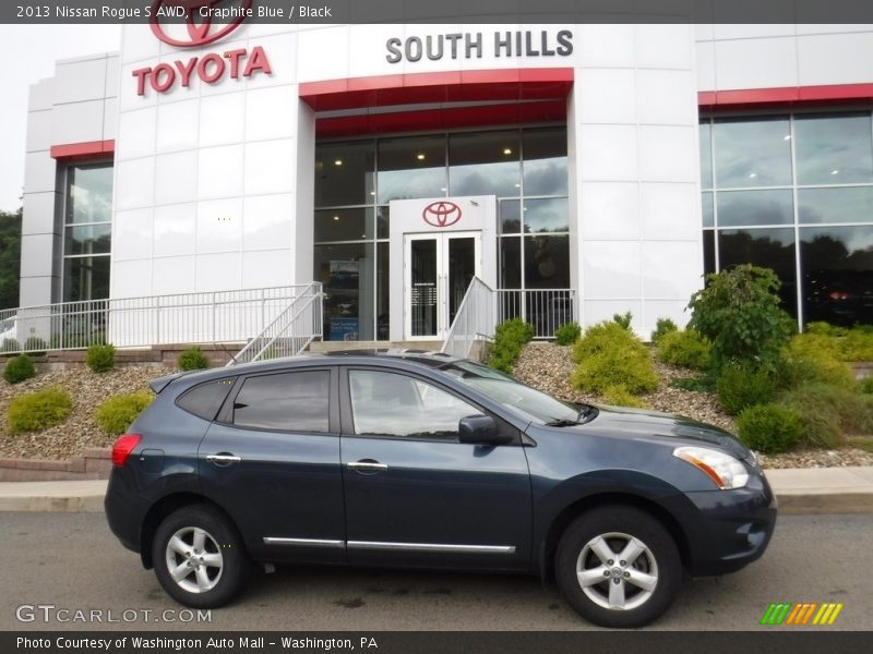 Graphite Blue / Black 2013 Nissan Rogue S AWD