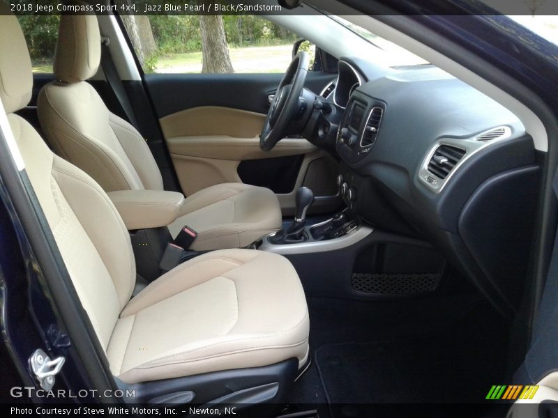 Jazz Blue Pearl / Black/Sandstorm 2018 Jeep Compass Sport 4x4