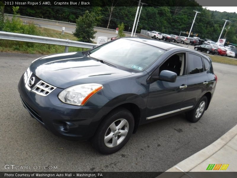 Graphite Blue / Black 2013 Nissan Rogue S AWD