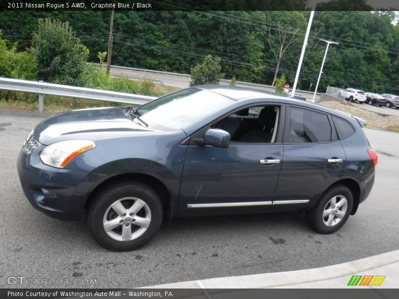 Graphite Blue / Black 2013 Nissan Rogue S AWD