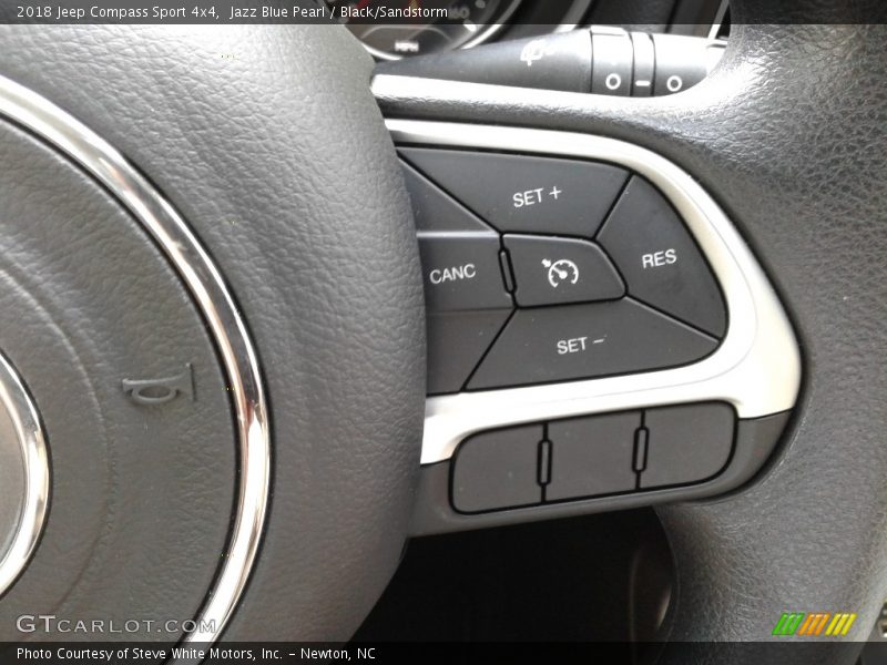 Jazz Blue Pearl / Black/Sandstorm 2018 Jeep Compass Sport 4x4