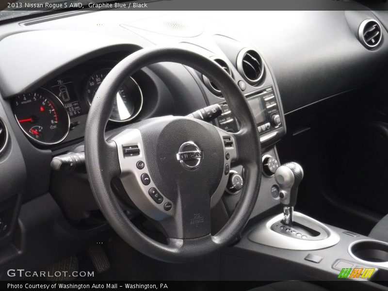 Graphite Blue / Black 2013 Nissan Rogue S AWD