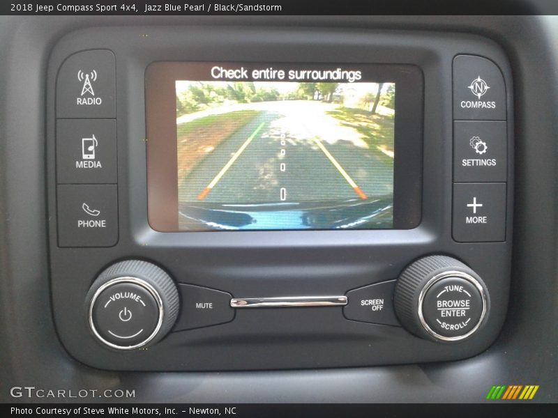 Jazz Blue Pearl / Black/Sandstorm 2018 Jeep Compass Sport 4x4