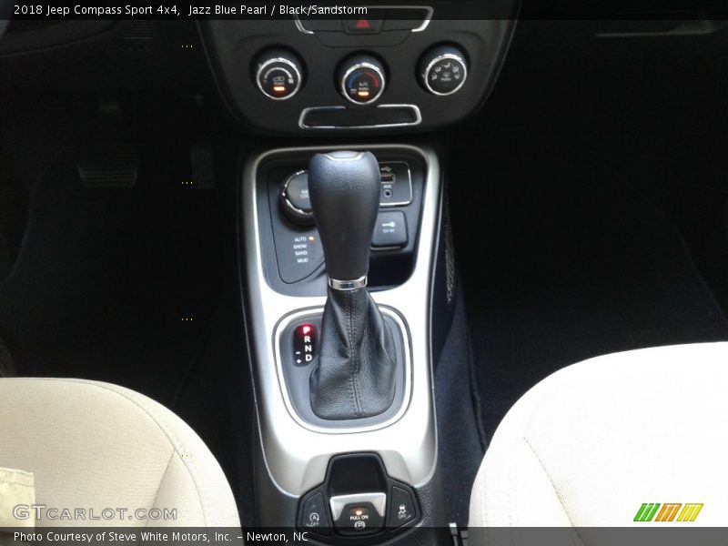 Jazz Blue Pearl / Black/Sandstorm 2018 Jeep Compass Sport 4x4