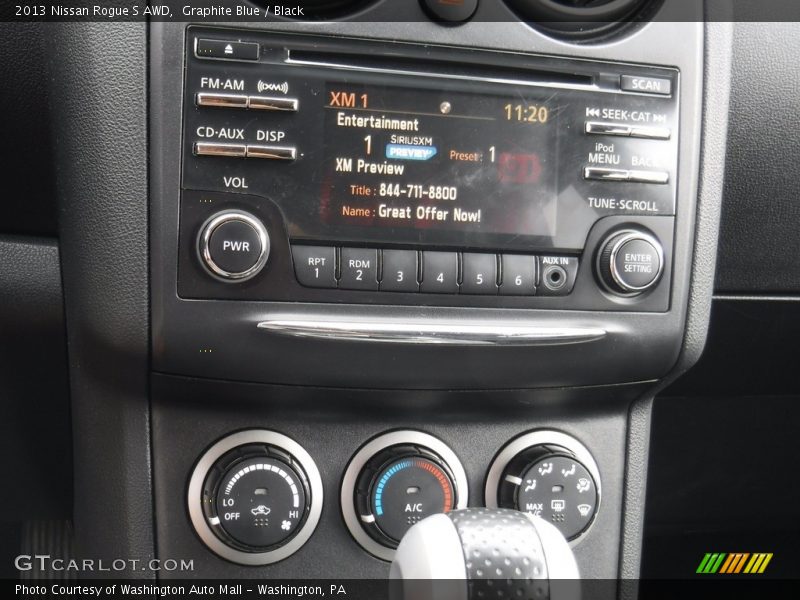 Graphite Blue / Black 2013 Nissan Rogue S AWD