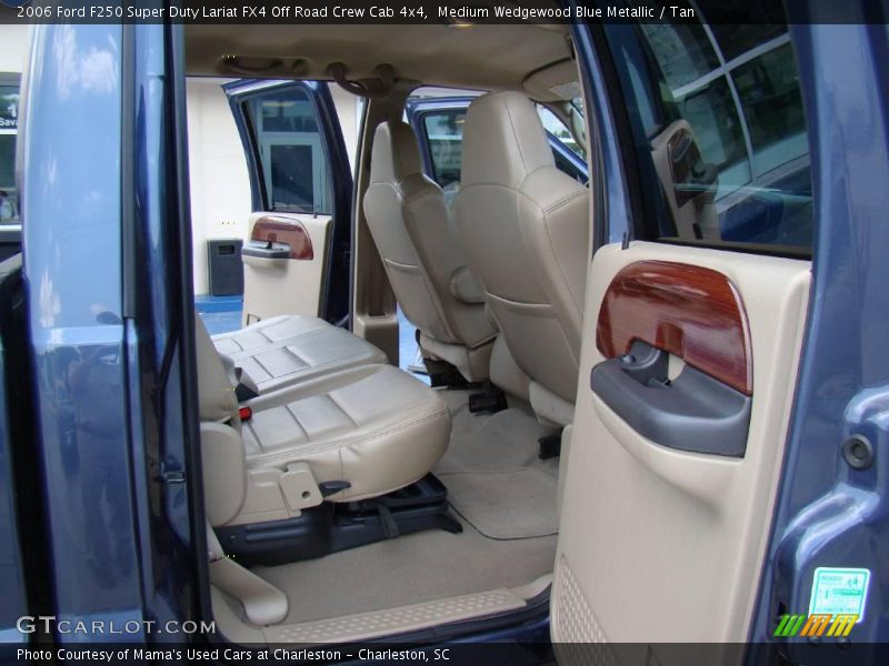 Medium Wedgewood Blue Metallic / Tan 2006 Ford F250 Super Duty Lariat FX4 Off Road Crew Cab 4x4