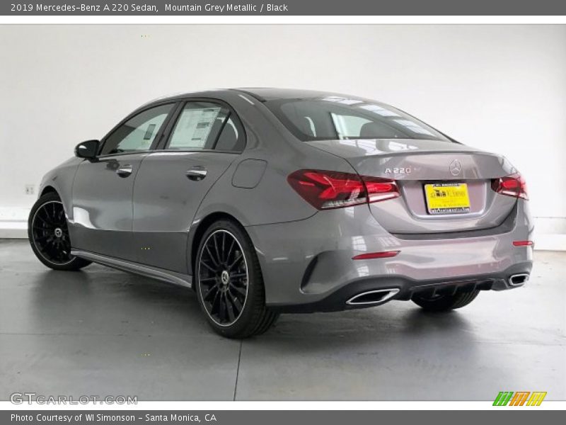 Mountain Grey Metallic / Black 2019 Mercedes-Benz A 220 Sedan