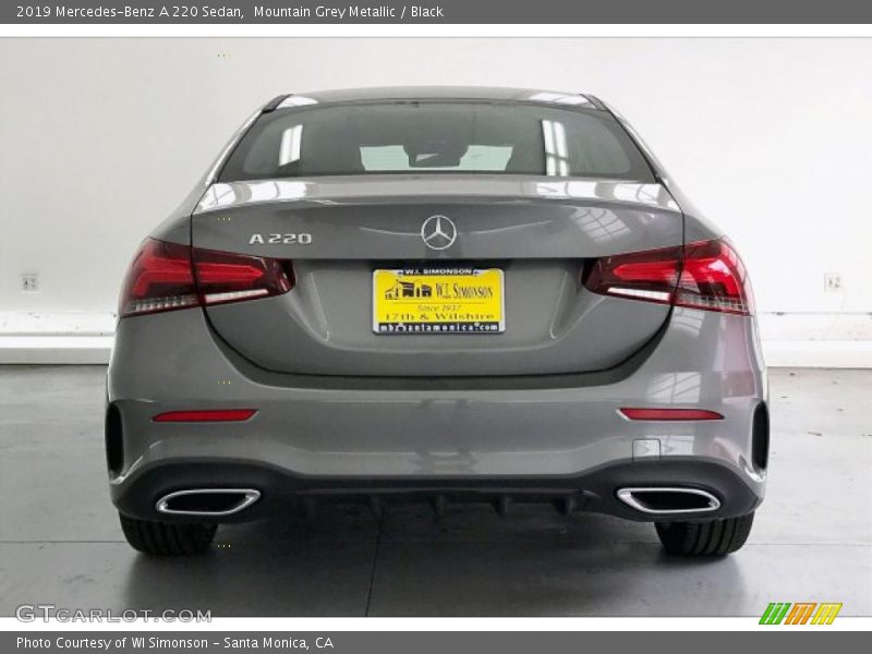 Mountain Grey Metallic / Black 2019 Mercedes-Benz A 220 Sedan
