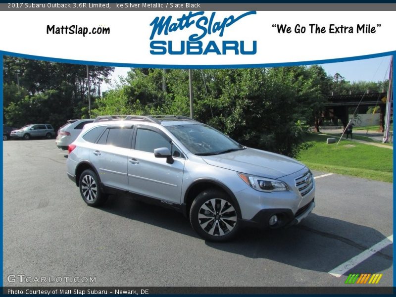 Ice Silver Metallic / Slate Black 2017 Subaru Outback 3.6R Limited