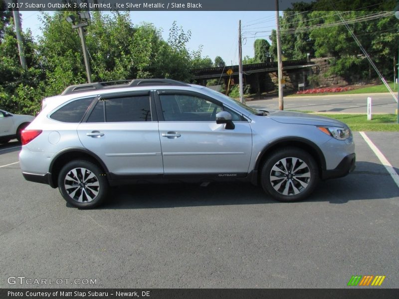 Ice Silver Metallic / Slate Black 2017 Subaru Outback 3.6R Limited