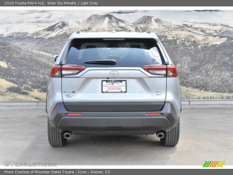 Silver Sky Metallic / Light Gray 2019 Toyota RAV4 XLE