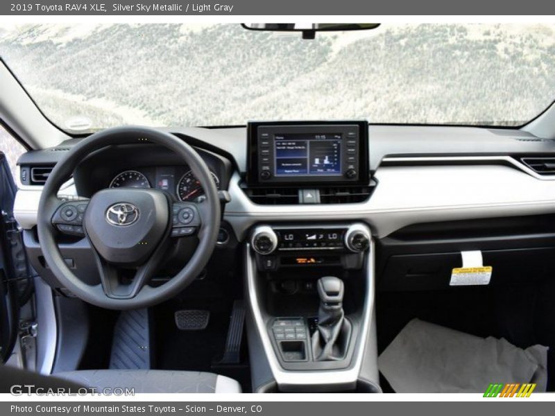 Silver Sky Metallic / Light Gray 2019 Toyota RAV4 XLE