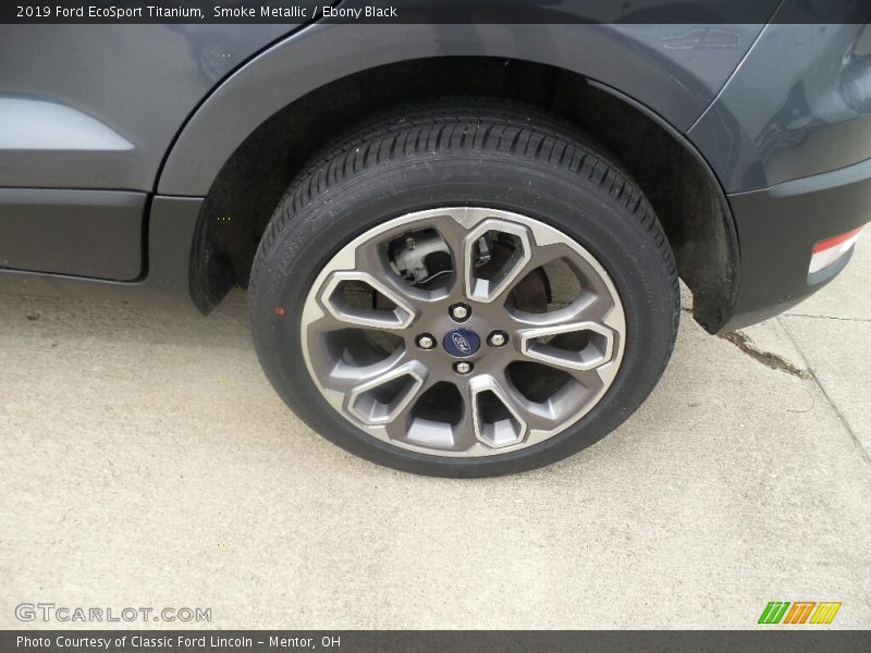 Smoke Metallic / Ebony Black 2019 Ford EcoSport Titanium