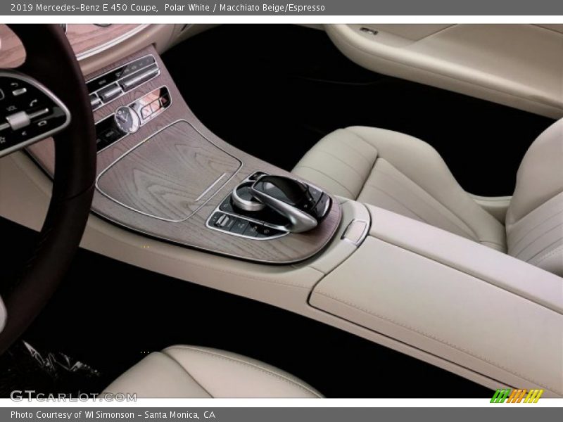 Polar White / Macchiato Beige/Espresso 2019 Mercedes-Benz E 450 Coupe