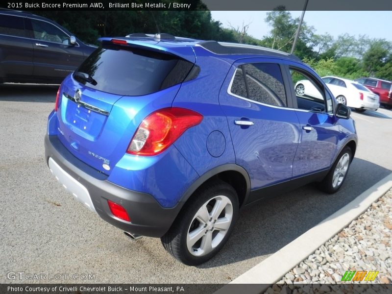 Brilliant Blue Metallic / Ebony 2015 Buick Encore Premium AWD