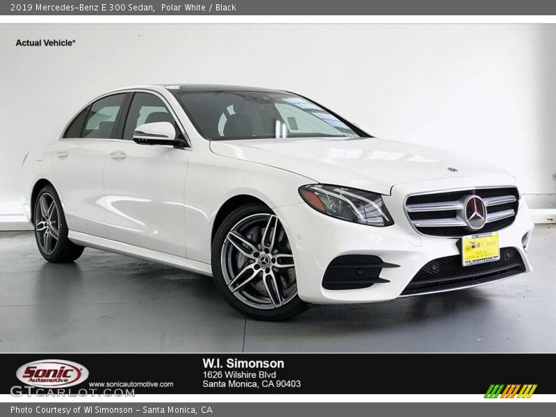 Polar White / Black 2019 Mercedes-Benz E 300 Sedan