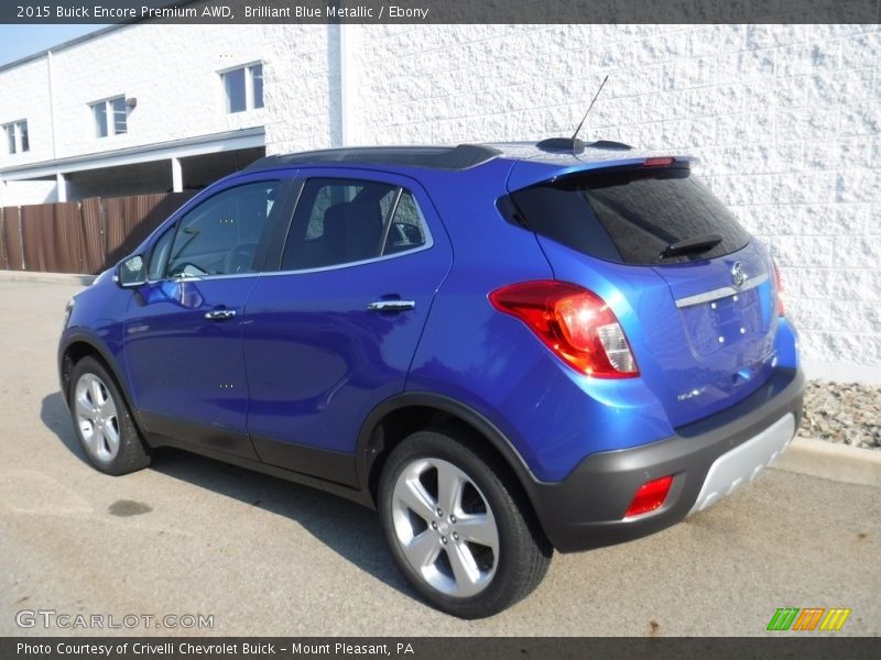 Brilliant Blue Metallic / Ebony 2015 Buick Encore Premium AWD