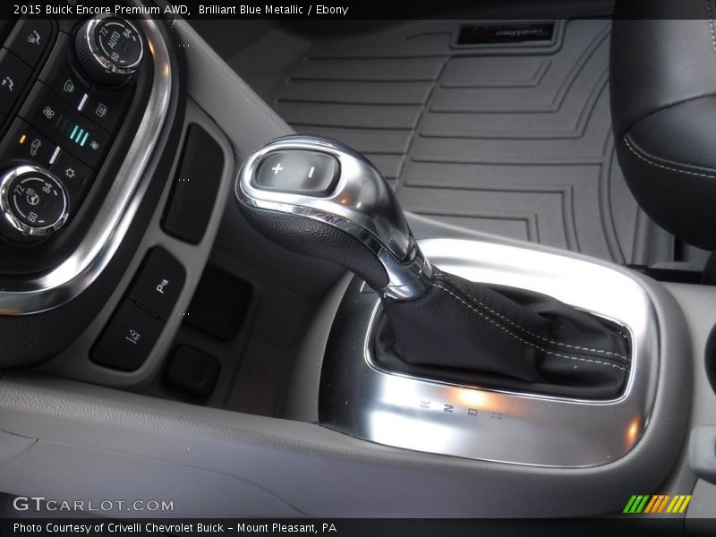 Brilliant Blue Metallic / Ebony 2015 Buick Encore Premium AWD