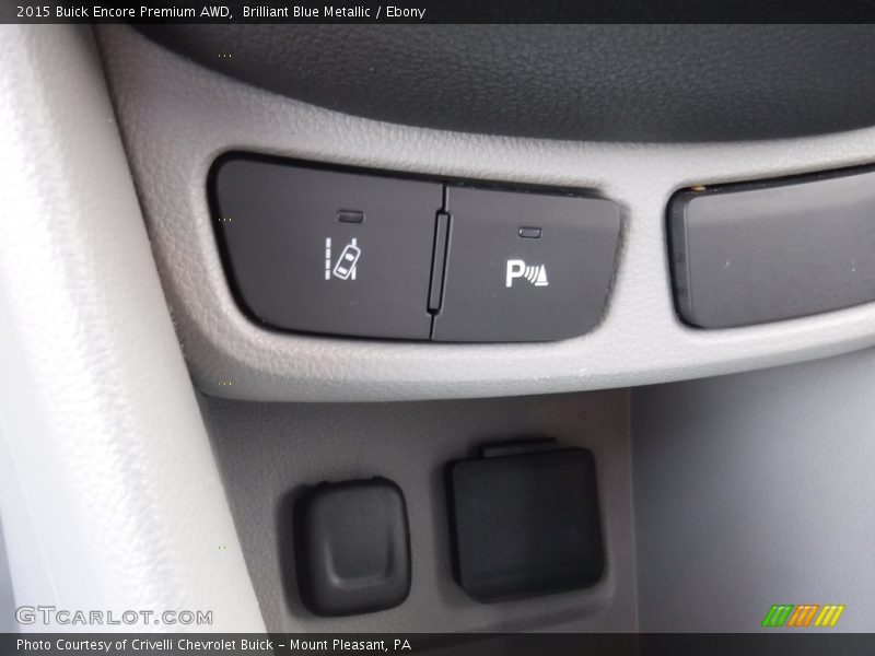 Brilliant Blue Metallic / Ebony 2015 Buick Encore Premium AWD