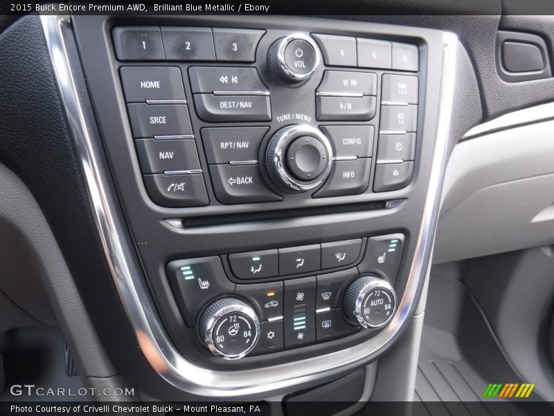 Brilliant Blue Metallic / Ebony 2015 Buick Encore Premium AWD