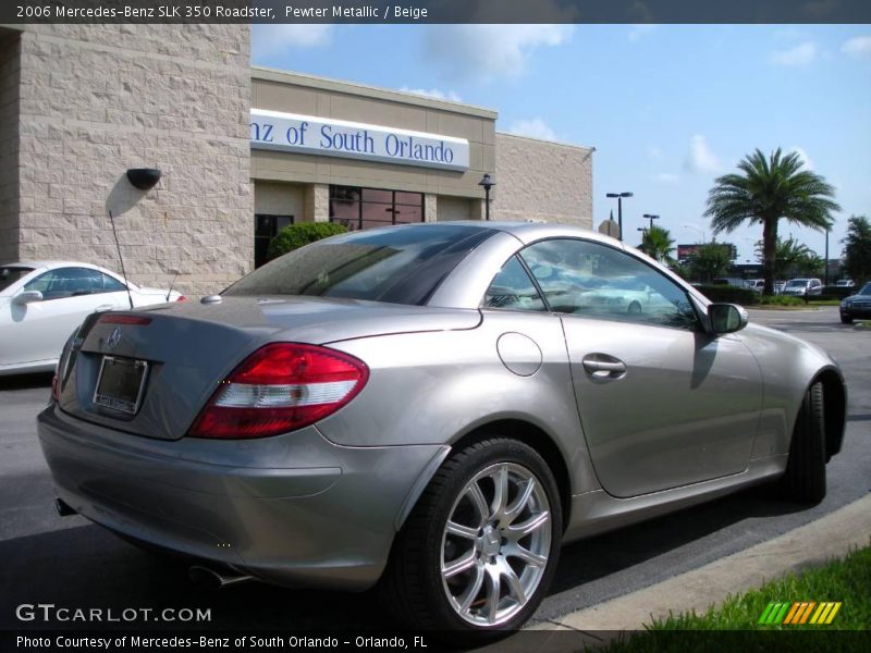 Pewter Metallic / Beige 2006 Mercedes-Benz SLK 350 Roadster