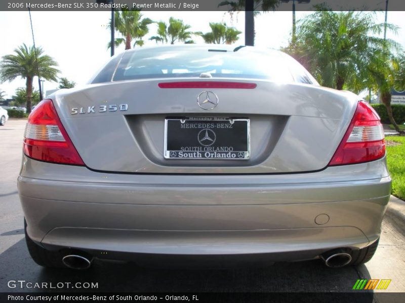 Pewter Metallic / Beige 2006 Mercedes-Benz SLK 350 Roadster