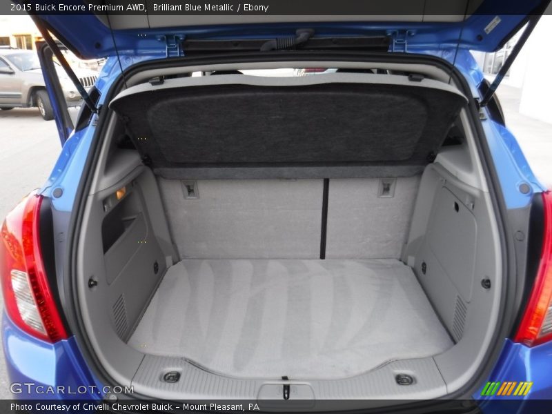 Brilliant Blue Metallic / Ebony 2015 Buick Encore Premium AWD