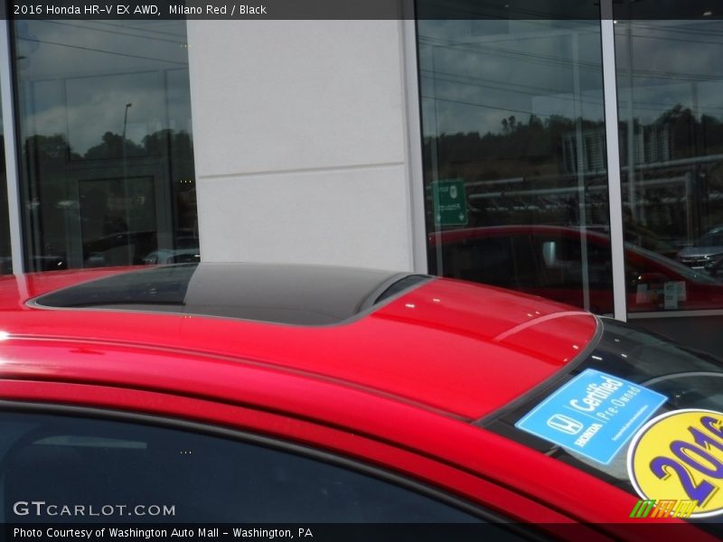 Milano Red / Black 2016 Honda HR-V EX AWD